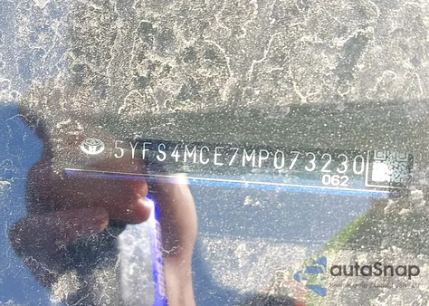 2021 Toyota Corolla Se z USA, uszkodzony, nr VIN 5YFS4MCE7MP073230